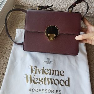 Vivienne West dark burgundy crossbody